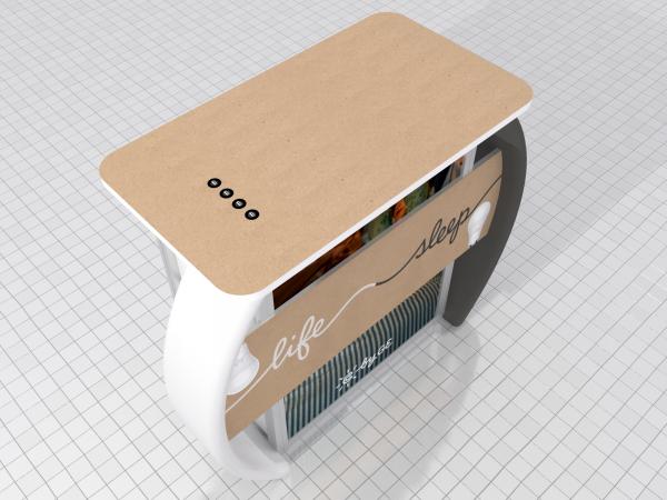 MOD-1550 Pedestal with MOD-225 Charging Station and Graphics Option -- Request Price